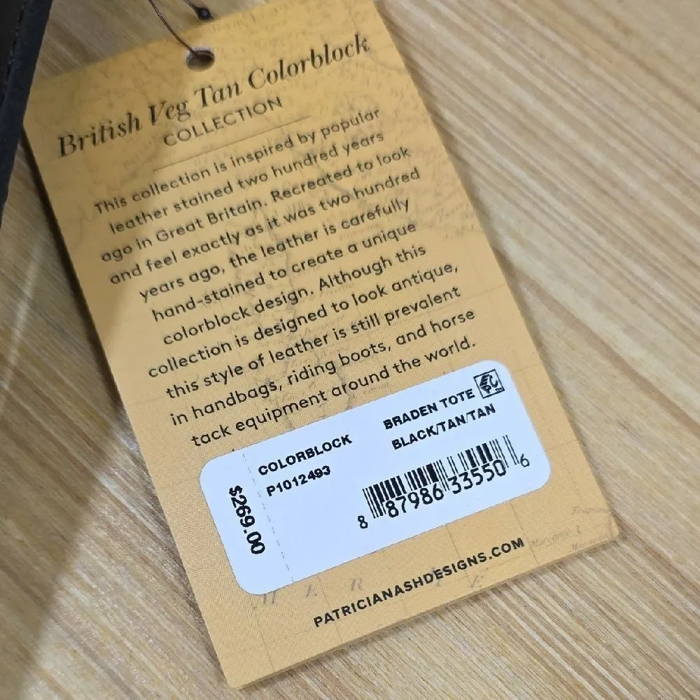 Patricia Nash Color Block Leather Tote – NEW WITH TAGS - Picture 9 of 15